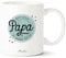 Manahia Mug Cadeau Papa Tasse Personnalisée - Meilleur Papa du monde entier - Avec Boite Kraft - 330 mL, Céramique - Imprimé en France - Noël, Anniversaire Papa - Fête des pères