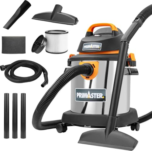 Primaster Nass-Trockensauger Super 20 l 1400 W 20 l Edelstahl Nass-Trockensauger