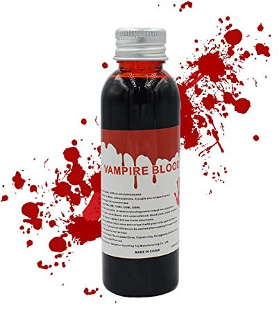 30/60ml Kunstblut Für Kleidung, Realistisches Bühnenblut Gefälschte Blut Halloween Wunde Narben Prellungen Zombie Vampire Fancy Gesicht Makeup Faux Blood Für Kinder Und Erwachsene