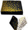 50PCS Black and Gold Polka Dot Party Napkins, CEILIWEN 33x33CM Black and Gold Napkins, Cocktail Napkins Dinner Napkins Serviettes Napkins