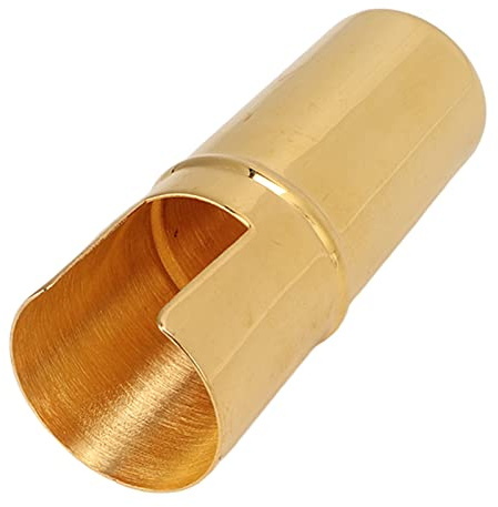 Saxophon Mundstück Schutzkappe, Alt/Sopran/Tenor Sax Klarinette Abdeckung Metall Golden Holzblasinstrumente Mundstück Kappe Zubehör