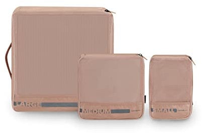 Samsonite Pack-Sized, set di 3 organizer per bagagli, 14/22/30 cm, Rosa (Rose)