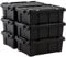 Iris Ohyama Heavy Duty Organisation Boxes, 12.5L, Set of 6, Red, Compact, Durable, Stackable, For Garage, Shelves, Moving, Plastic, Utility, Tool Box, DDSKT-130