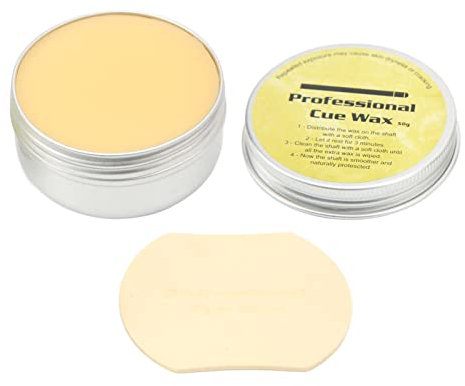 Pool Shaft Wax, Einfach zu Verwendendes Stick-Queue-Wachs mit Polierblatt für Holzschäfte