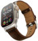 UUPWPOKT Compatible con Apple Watch Ultra 2 / Ultra Band de 49 mm, 45 mm, 44 mm, 42 mm, 41 mm, 40 mm, 38 mm, correa de piel auténtica de grano superior para iWatch Ultra Series 9 8 7 6 5 4 3 2 1 SE,