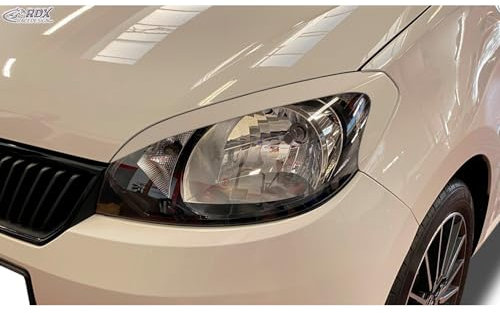 RDX Racedesign Scheinwerferblenden kompatibel mit Skoda Citigo 2011- (ABS)
