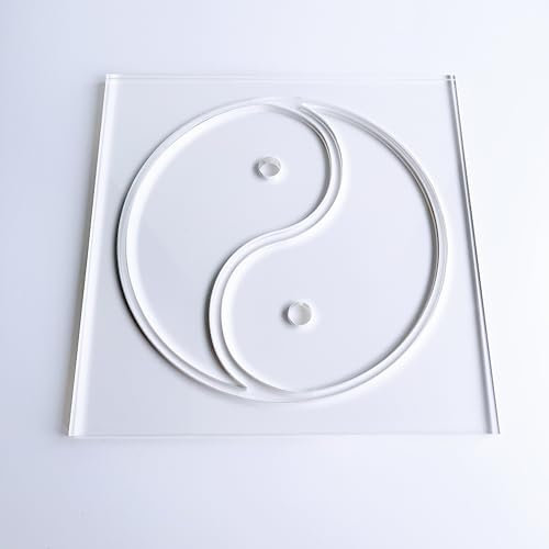 CHENRUI Yin Yang Router Template Acrylic Router Jig Woodworking Template Craft Template