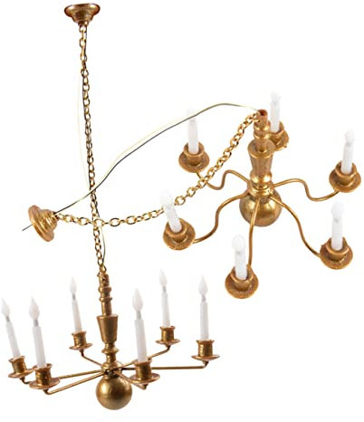UPKOCH 2stücke Mini Deckenlampe Luminous Ceiling Lamp Für Mikrolandschaftsdekoration DIY Sandtisch Modell Zubehör Warmweißes Licht Für Puppenhaus Und Miniaturhäuser