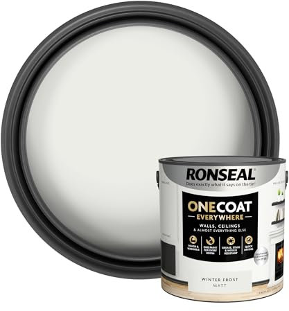 Ronseal One Coat Everywhere Matt Paint 2.5L Winter Frost