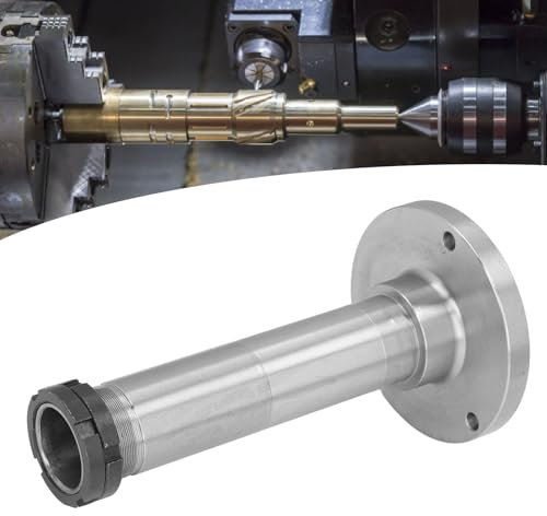 Mini-Drehmaschinenspindel, 38 Mm Lochdurchmesser, Stahldrehmaschinen-Spindelstock, Hohlspindel, Ersatz für DIY-Metallbearbeitung für 8 X 16, 210 X 400, 210 X 750, 210 X 800, 220
