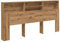 vidaXL Bett-Kopfteil mit Ablagen Artisan-Eiche 200x19x103,5 cm, Bett-Kopfteil, Bett-Schrank, Bücherregal-Kopfteil, Bett-Kopfteil-Schrank