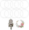 banjiabb Metallringe Zum Basteln 10cm,10 Stück Metallringe,Handwerkliche Metallring,Deko Ringe Zum Aufhängen,Metall Ringe Für Traumfänger,Loop Ringe,Für DIY Floral Hoop, Hochzeitskranz