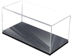 perfeclan 1:18 Boîte à Poussière en Acrylique Transparent pour Maquettes de Voitures, Boîte de Rangement pour Jouets, Vitrine pour Collection de Jouets et Poupées