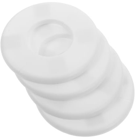 KONTONTY 4-teilige Wandflansch Wasserrohrabdeckung Runde Rosette Selbstklebend Dekorative Abdeckplatte Für Wandlöcher