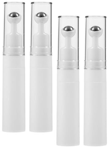 TOVINANNA 4stücke Roll-flaschen Mit Massagekugel Für Augencreme Aromatherapie Ätherische Öle Und Lip Balm Tragbare Und Nachfüllbare Behälter Für Unterwegs