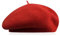 GIDWRIY Französische Klassische Baskenmütze Damen,Barett Damen Wolle,Franzosen Mütze,French Beret,Wintermütze Barett Hut,Künstler Mütze Pantomime,Barette für Frühling Herbst Winte - Groß Rot