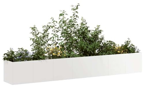 LLEZKBR Haus & Garten, Rasen & Garten, Gartenarbeit, Töpfe & Pflanzgefäße, Pflanzgefäß, 280 x 40 x 40 cm, Edelstahl