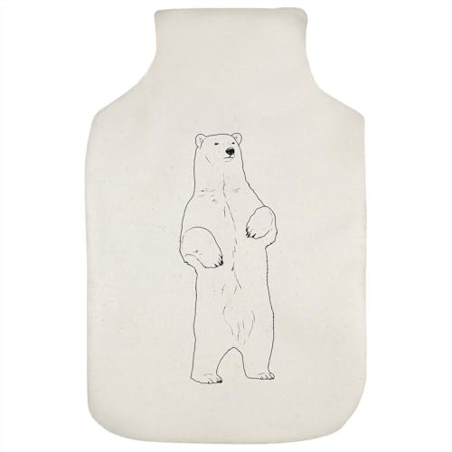 Azeeda 'Standing Polar Bear' Hot Water Bottle Cover (HW00039017)