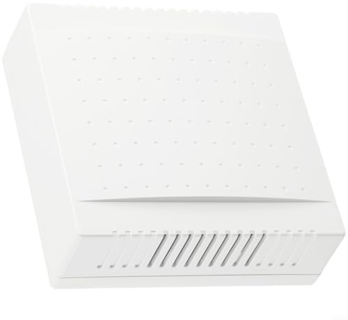 Honseadek Campanello per porta cablato per hotel, 220 V, Din Don Chime, 108 x 108 x 36 mm, ABS PC, materiale ignifugo, suono ad alto volume per hotel, case, uffici, ville facile