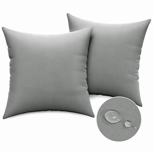 WVIOWVI wasserdichte Kissenbezüge 2er Set - Atmungsaktiver für Allergiker, Wasserfest Kissenbezüge Kopfkissen Kissenhülle - Passend für 80x80 cm Kissen