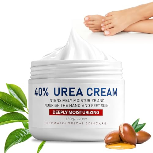 Urea Creme 40 Prozent für Füße und Hände,Urea Fusscreme Gegen Hornhaut,Schrundensalbe für Sehr Trockene Haut an Fersen