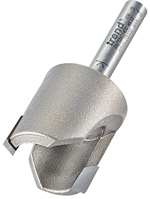 Trend 16mm Plug Maker Router Cutter, 1/4in Shank, Tungsten Carbide Tipped | Ideal For Creating Clean Plug Makers In Soft Or Hard Woods, With A Durable Tungsten Carbide Tipped Design, 24/12X1/4TC