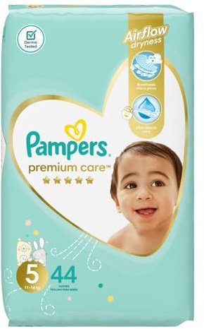 Pampers Premium Care Windeln, Gr. 5 , 11 – 18 kg , 1er Pack (1 x 44 Stück)