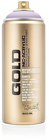 Montana Cans 284502 Spray Dose Gold, Gld400, 4100, 400 ml, White Lilac