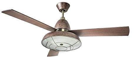 Leds-c4 vintage - Luminaria ventilador vintage 2xe27 60w oxido