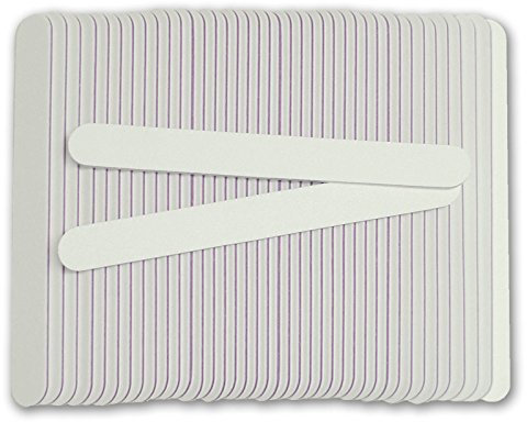 Confezione 50 lime dritte grana 100/180 per ricostruzione unghie ed acrilico