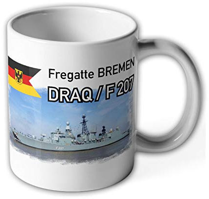 Tasse Fregatte BREMEN DRAQ - F 207_Marine Bundeswehr Bundesmarine Schiff #13973