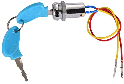 GOOFIT Interruttore di accensione universale a 2 fili di ferro chiavi di bloccaggio sostituzione per scooter elettrici ATV moto moto e moto