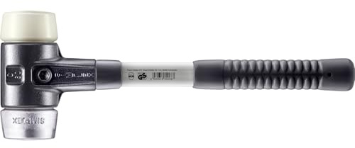 SIMPLEX-Schonhammer, Nylon/Weichmetall; mit verstärktem Tempergussgehäuse und Fiberglasstiel | D=60 mm | 3789.060