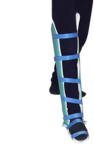 Inmovilizador de rodilla Soporte para piernas completo - Transpirable y ligero - Soporte para piernas rectas - Férula para rodilla