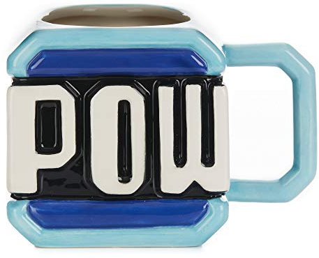Paladone 5055964738372 Bloque de Pow | Taza con Forma de Novedad para los Fans, Amigos y Familiares | Producto Oficial de Nintendo Coleccionable, cerámica
