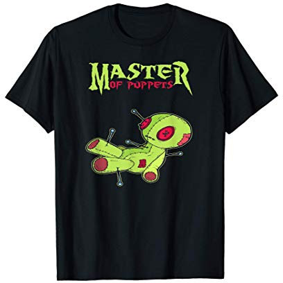 Master of Puppets Voodoo Puppe mit Nadeln Rock Metal Musik T-Shirt
