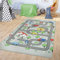TT Home Teppich Kinderzimmer Spielteppich Babymatte Junge Straßenteppich Auto Stadt, Farbe:Grau, Größe:155x230 cm