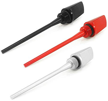 HEINMO Motorrad Ölmessstab Ölablassschraube Schraube Motoröl Kraftstoffstand Stick für VES PA GTS 150 200 250 300 Messgerät (Black,For GTS 2019-2021)