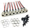 Lewttyer 8 Sets DC-Hohlstecker 5,5 x 2,1MM dc Power Jack Buchse Panel Mount Stecker Stromstecker Adapter Netzteil Niedervolt Steckverbinder