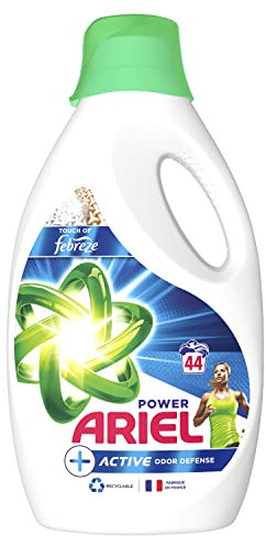 Ariel Flüssigwaschmittel Power, 44 Waschgänge, aktiv, entfernt Flecken und hartnäckige Gerüche