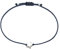 Selfmade Jewelry Armband Damen Silber Stern Handgemachtes Armkettchen mit Sternchen Größenverstellbar Inkl. Geschenk-Verpackung (Silber - Dunkelblau)