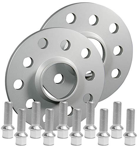 SilverLine by SCC Spurverbreiterung 10mm (5mm) mit Schrauben silber 5x112 57,1mm - 10205E-76_M1415KU33S