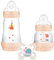 MAM Newborn Starter Set G124 - 2 Bottles 130ml & 260ml, Anti-colic, Pacifier MAM Start 0-2 Meses, Rosa
