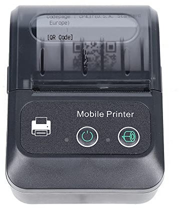 kangten Tragbarer Etikettendrucker, Labeldrucker Bluetooth Thermodrucker mit Ladekopf Thermo Etikettendrucker Beschriftungsgerät für Barcode Einzelhandel Foto Kleidung