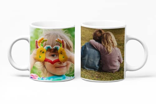 Worfull Regalos Taza Personalizada con Foto - Regalo original Taza de Cerámica Personalizable - Apta para Microondas - Lavavajillas. Diseña tu taza con tu foto super fácil. (FOTO 2)