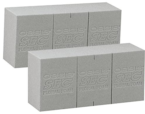 Decpero Oasis® Trockensteckschaum I 2 Stück I Steckziegel Dry I Trocken Universal