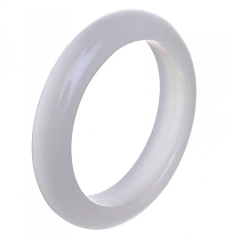 Ring aus Katzenauge grau glatt Damenring Fingerring Steinring schlicht, Ringgröße:Innenumfang 64mm ~ Ø20.4mm