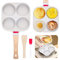 Yuragim Poêle à Frire, Poêle à Pancake Poêle à 4 Emplacements en Aluminium Antiadhésive Poêle à œufs Poêle à Omelette Obanyaki Pan pour Petit-déjeuner, Oeuf Au Plat, Hamburger pour Induction Tous Feux