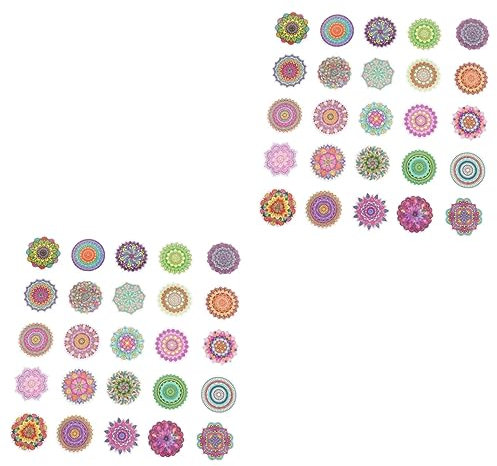 UKCOCO 4 Sets Retro Notizblock Aufkleber Druck Aufkleber Für Laptop Koffer Flasche Decor