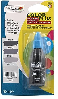 Colorant Universel TRIPLE CONCENTRE Pour peinture jusqu'a 10 Litres - 30ml – Made in France - ARDOISE - 2068